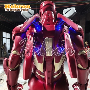 Statuetta di Iron Man a grandezza naturale di alta qualità in vendita, con parti illuminate multiple del modello del personaggio <span class=keywords><strong>Marvel</strong></span>, realizzata in resina. - Product Image 6