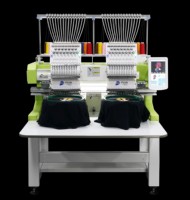 Machine à broder informatisée FUJA T-shirt Cap 2 Heads Monogram Machine de la meilleure qualité pour la broderie de logos et de monogrammes
