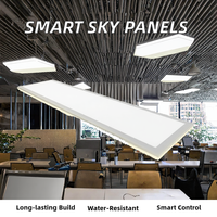 Lumière LED 36W à contrôle intelligent par application, pour puits de lumière, moderne, corps en aluminium IP54, SMD2835, pour maison et bureau, lumière bleue artificielle virtuelle
