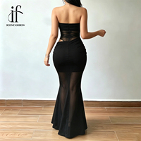 Fabricant et Fournisseur OEM ODM de Robes de Soirée Noires Personnalisées en Gros pour Femmes