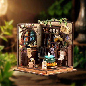 Mini puzzle 3D en bois fait main écologique, modèle à assembler soi-même, jouet décoratif, jouet éducatif, maison miniature - Product Image 1