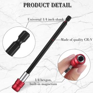 3 cái 1/4 inch Hex Shank khoan <span class=keywords><strong>bit</strong></span> mở rộng từ screwdriver <span class=keywords><strong>bit</strong></span> chủ tác động điều khiển <span class=keywords><strong>bit</strong></span> thiết lập thanh ổ cắm Chuck Adapter - Product Image 5