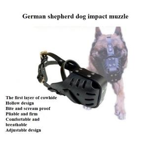 USMILEPET, venta al por mayor, cubierta de boca de cuero sostenible, producto de entrenamiento de perros pastor alemán para evitar mordeduras de perros de jaula - Product Image 2