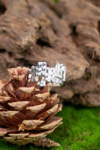 Nuevo Anillo de Hip Hop Vintage Pequeño con Incrustaciones Completas de Circonitas Cuadradas, Plata S925, Chapado en Oro de 18K, de Alta Gama, para Uso Diario, Unisex - Product Image 2