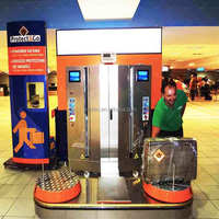 Machine d'emballage automatique pour bagages d'aéroport, vente chaude