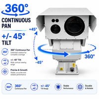 Cámara Térmica de 640x512 con Telémetro Láser, Monitor de Seguridad IP PTZ Multisensor para Exteriores