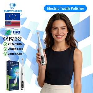 CURVY MOON Neues Wiederaufladbares Elektrisches Zahnpoliergerät für den Haushalt Zahnaufhellungsgerät Entfernt Zahnstein Zahnbelag Reiniger - Product Image 1