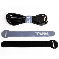 Attaches de câblage auto-adhésives personnalisées avec logo imprimé, écologiques, en polyester/nylon, avec fermeture auto-agrippante pour accessoires de câblage