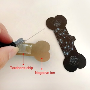 CAMAZ Tarjeta Cuántica de Energía para Mascotas, Colgante de Hueso para Perros, Tarjeta de Iones Negativos para el Cuidado de la Salud, Tarjeta de Terahercios para Collar - Product Image 1