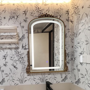 <span class=keywords><strong>Miroir</strong></span> mural LED tactile décoratif de style européen, personnalisable, en métal artisanal, pleine longueur, pour hôtel et maison, <span class=keywords><strong>prix</strong></span> d'usine - Product Image 6