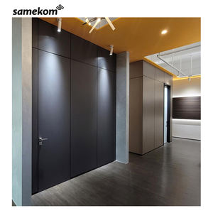 أبواب خشبية, أبواب خشبية داخلية حديثة نظام خفي بخط zero وذات لون أبيض داخلي ، إطار باب سري بدون إطار ، مطلية باللون الأبيض ، طراز - Product Image 4