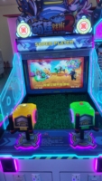 Centre de divertissement familial, machine de jeu de tir au pistolet à eau pour 2 joueurs, équipement d'arcade à monnayeur