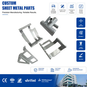 Componenti in Lamiera di Alluminio Leggero Stampati, Piegati e Saldati, Lavorazione Personalizzata, Componenti in <span class=keywords><strong>Metallo</strong></span> Lucidati su Misura - Product Image 1