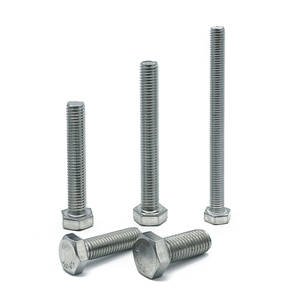 สลักเกลียวหัวหกเหลี่ยมและน็อตสแตนเลส DIN933 DIN934 SS304 A2-80 M6 M12 M16 M18 - Product Image 4