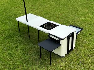 Portable Outdoor <strong>Camping</strong> Kitchen Station with Sink &amp; <strong>Storage</strong> Cabinets Foldable All-in-One <strong>Unit</strong> for RV Car <strong>Camping</strong> - Product Image 5