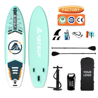 Planche de paddle gonflable OEM d'usine avec technologie de fusion à chaud sans colle améliorée et accessoires SUP complets