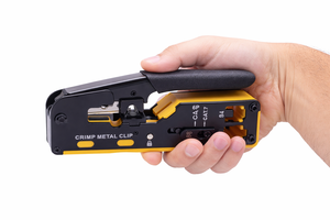 Pince à sertir robuste pour câbles réseau, outil de terminaison Ethernet pour connecteurs RJ45, idéal pour une utilisation sur site - Product Image 2