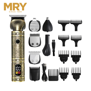 MRY 7 en 1 barba nariz derramada final recortador de pelo conjunto de maquinilla de afeitar barba hombres profesional peluquero recortador de pelo conjunto - Product Image 1