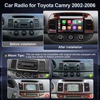Système Linux pour voiture, lecteur multimédia MP5 9 pouces pour voiture, CarPlay sans fil, Android Auto, écran tactile IPS, radio pour Toyota Camry 2002-2006