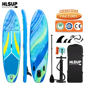HUALE Wholesale High Quality 10'6 inflatable surfing surfboard Stand up paddle board padel isup paddle sup board for sale