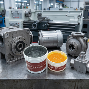 Masilla Metálica Industrial HG111 de <span class=keywords><strong>Dos</strong></span> Componentes para Reparación de Metales, Masilla de Hierro para Defectos de Fundición, Reparación de Grietas y Fugas en Equipos Metálicos - Product Image 6