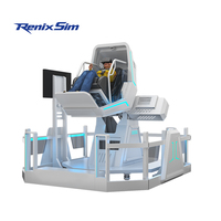 Renixsim Arcade Center VR 720 Simulador Moneda Operar Montaña rusa Simulador de cine Inmersivo 720 Simulador de vuelo en movimiento