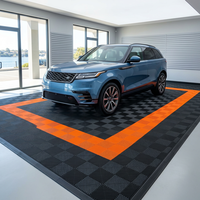 Dalles de sol de garage en PP de 18 mm, imperméables, antidérapantes, modulaires, à emboîtement, pour salle d'exposition automobile