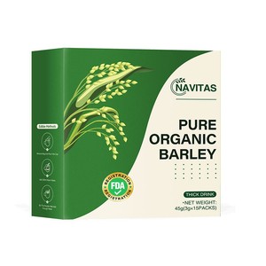 Commerce transfrontalier Asie du Sud-Est Poudre d'herbe d'orge biologique Poudre de jus vert 45g 15 paquets NAVITAS Pure Barley Grass - Product Image 4
