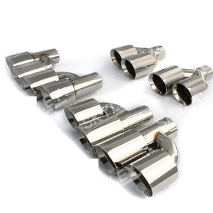 Preço de Fábrica Acessórios de Carro Ponteiras de Silenciador em Aço Inoxidável Tubo de Escape com Saída Dupla Tipo Y - Product Image 2
