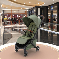 Poussette bébé légère de haute qualité avec cadre en alliage d'aluminium à 3 plis, design adapté aux voyages en avion, pour les enfants de 0 à 3 ans