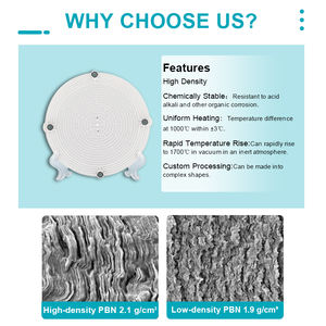 Plaque chauffante composite PBN PG, plaque mince en céramique PBN pour système d'évaporation thermique en <span class=keywords><strong>ultra</strong></span> vide extrême - Product Image 3