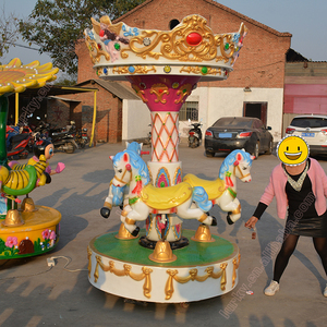 3 ngựa ngựa ngựa nhỏ carousel, nhỏ vui vẻ đi vòng quanh công viên giải trí kiddie rides - Product Image 6