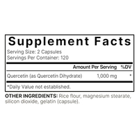 Capsules de Quercétine Testées par des Tiers pour un Soutien Immunitaire Sain – Complément de Quercétine