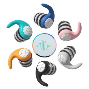 Vente en gros de 1 paire d'embouts auriculaires en silicone souple - Anti-bruit, imperméables, confortables pour dormir et nager dans un environnement silencieux - Product Image 1