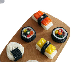 Bougie parfumée en forme de sushi, simulation réaliste, décoration créative pour la maison, accessoire photo, cadeau d'anniversaire - Product Image 6