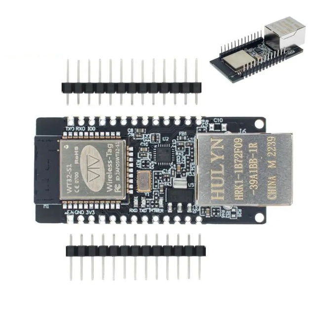 WT32-ETH01 Embedded Serial Port Networking-compatible Ethernet WIFI Combo Gateway MCU ESP32 Wireless