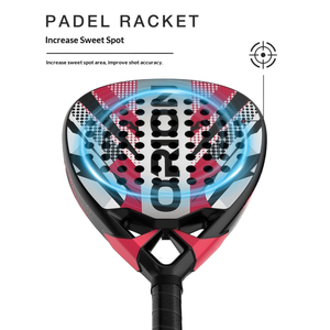 Raquetas de Pádel Personalizadas de Fábrica, de Fibra de Carbono 18K con EVA, Ligeras, con Forma de Diamante/Lágrima/Redonda - Product Image 3