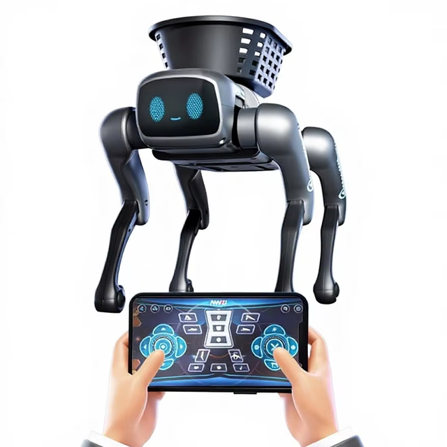 Smart Bionic Plastic Mechanical Dog Electric Children's AI Mobile Phone Programming Indoor-Outdoor Toy for Ages 5-13