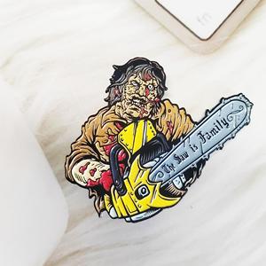 Cartoon <span class=keywords><strong>Horror</strong></span> Zwart Custom Metalen Badge Broche Halloween Gepersonaliseerd Logo Zacht Metalen Ambachtelijke Emaille Reversspeldjes - Product Image 1