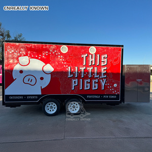 OEM Mobile Store Truck <b>Caravan</b> Coffee Ice Trolley Cart Roasted Chicken Food Trailer With Grill - Product Image 3