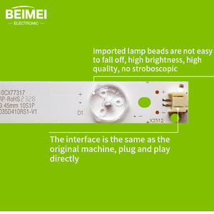 <strong>TV</strong> LED Backlight Strip MBL-40035D410RS1-V1 P1tch 79.45mm 10S1P 10LED 3V 773MM 4pcs/set 42 Inches for LED4260 <strong>TV</strong> Replacement - Product Image 4