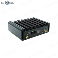Mini Ordenador Sin Ventilador EGLOBAL In-tel M8A 10110U 2*DDR4 M.2 MSATA Win 10 Doble LAN 2*HD-MI 4*USB 2*RS232 Puertos COM LINUX Mini PC