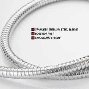 Manguera Corrugada Flexible de Acero Inoxidable Moderna para Uso en Duchas y Plomería, con 1 Año de Garantía, Suministro Profesional - Product Image 3