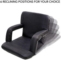 Hanhe-1106, siège de stade Portable pour blanchiment, chaises portables avec dos et coussin rembourré, sangle réglable