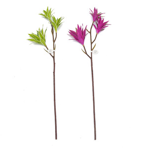 Branche artificielle de <span class=keywords><strong>Dracaena</strong></span> Reflexa 85 cm, tige de lys en bambou artificiel, plante tropicale artificielle verte et violette variée pour la décoration de la maison et des mariages - Product Image 5