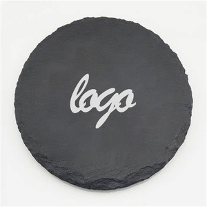 Posavasos de pizarra redonda para bebidas hechos a mano en blanco de Material de grabado láser personalizado de 4 pulgadas para Alemania Embark Maestro <span class=keywords><strong>Dobel</strong></span> - Product Image 5