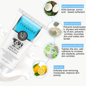 Espuma Limpiadora Facial de Leche Orgánica y Extracto de Hierbas de 120 g, Limpiador Facial Profundo - Product Image 2