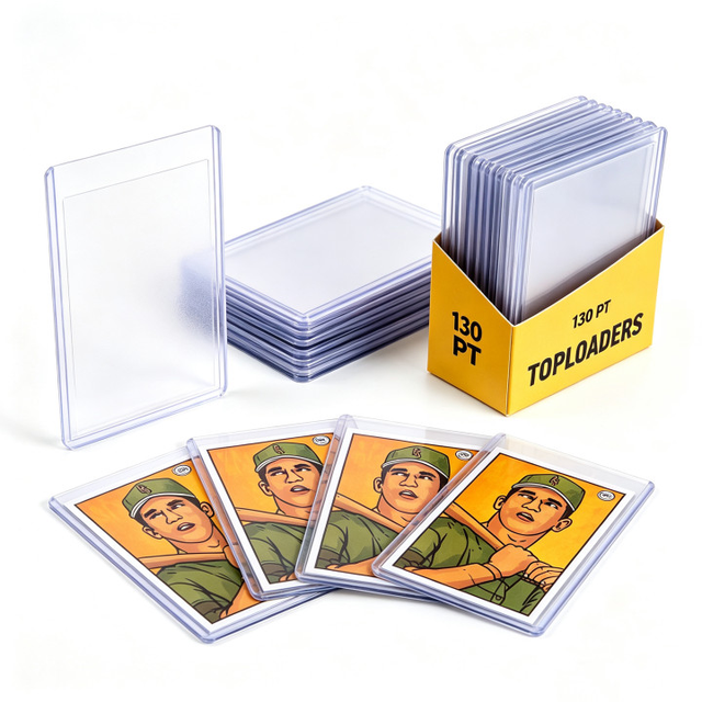 Premium 35PT Rigid Card Holders Clear Plastic Sleeves for Trading Card Protection