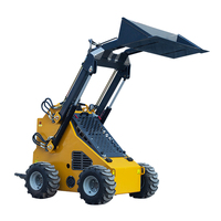 Minicargadora con Motor Diésel Japonés, Cargadora Pequeña con Dirección Deslizante y Martillo Rompedor en Venta