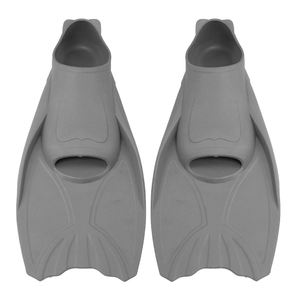 निर्माता की कीमत पूर्ण फुट डिजाइन 42-44 आकार एल वयस्क प्रशिक्षण तैराकी फिन्स स्नॉर्कलिंग फ्लिपर्स शॉर्ट ब्लेड सिलिकॉन स्विमिंग फिन्स - Product Image 4